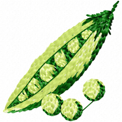 Peas Embroidery Design 2 Peas Embroidery Design 2